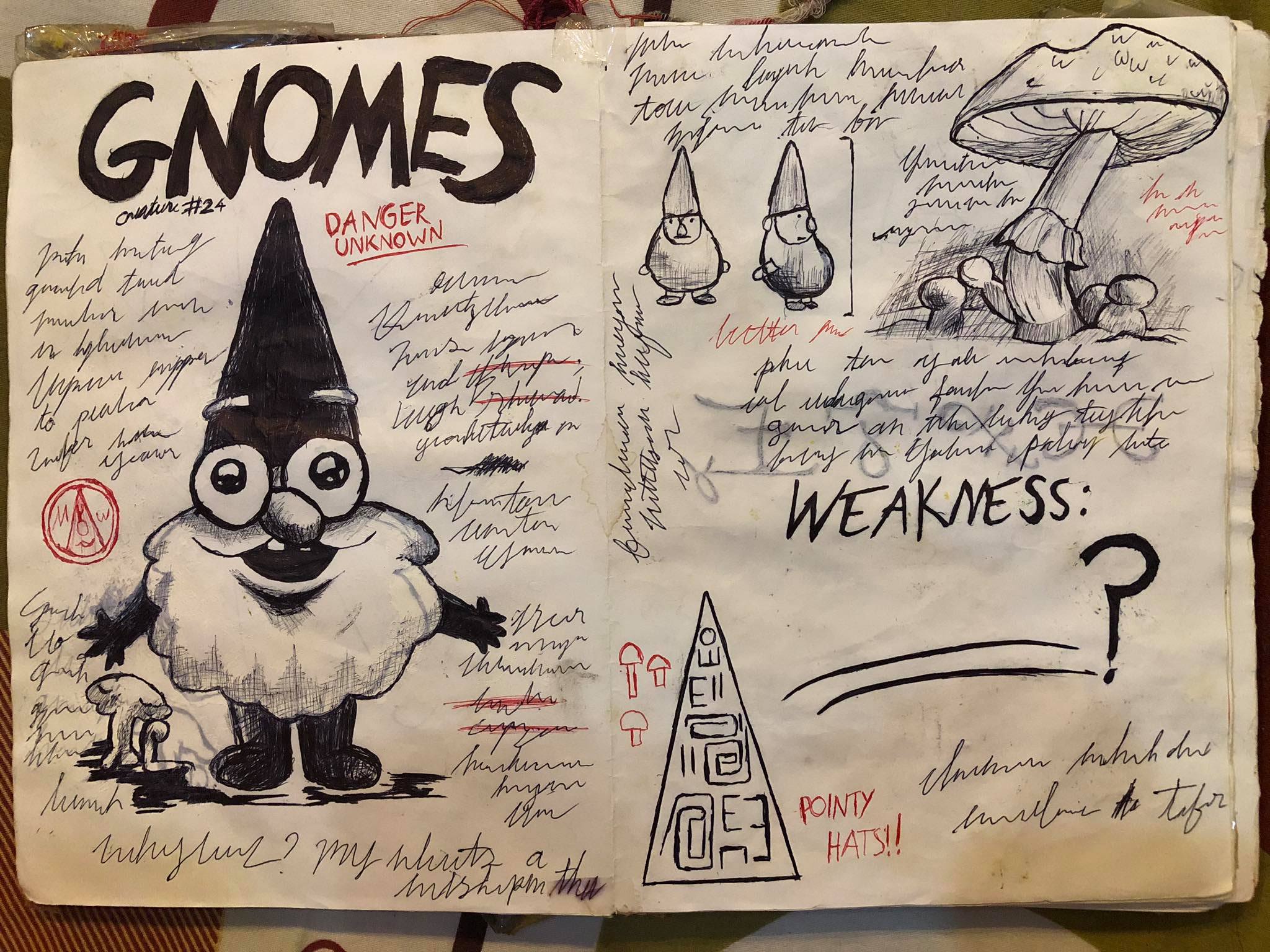 A page in my Gravity Falls journal